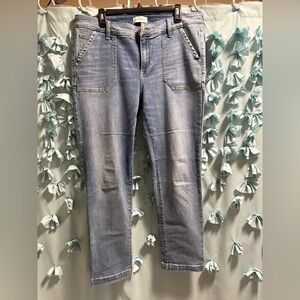 Lane Bryant Light Blue Mid Rise Straight Leg Jeans Size 16